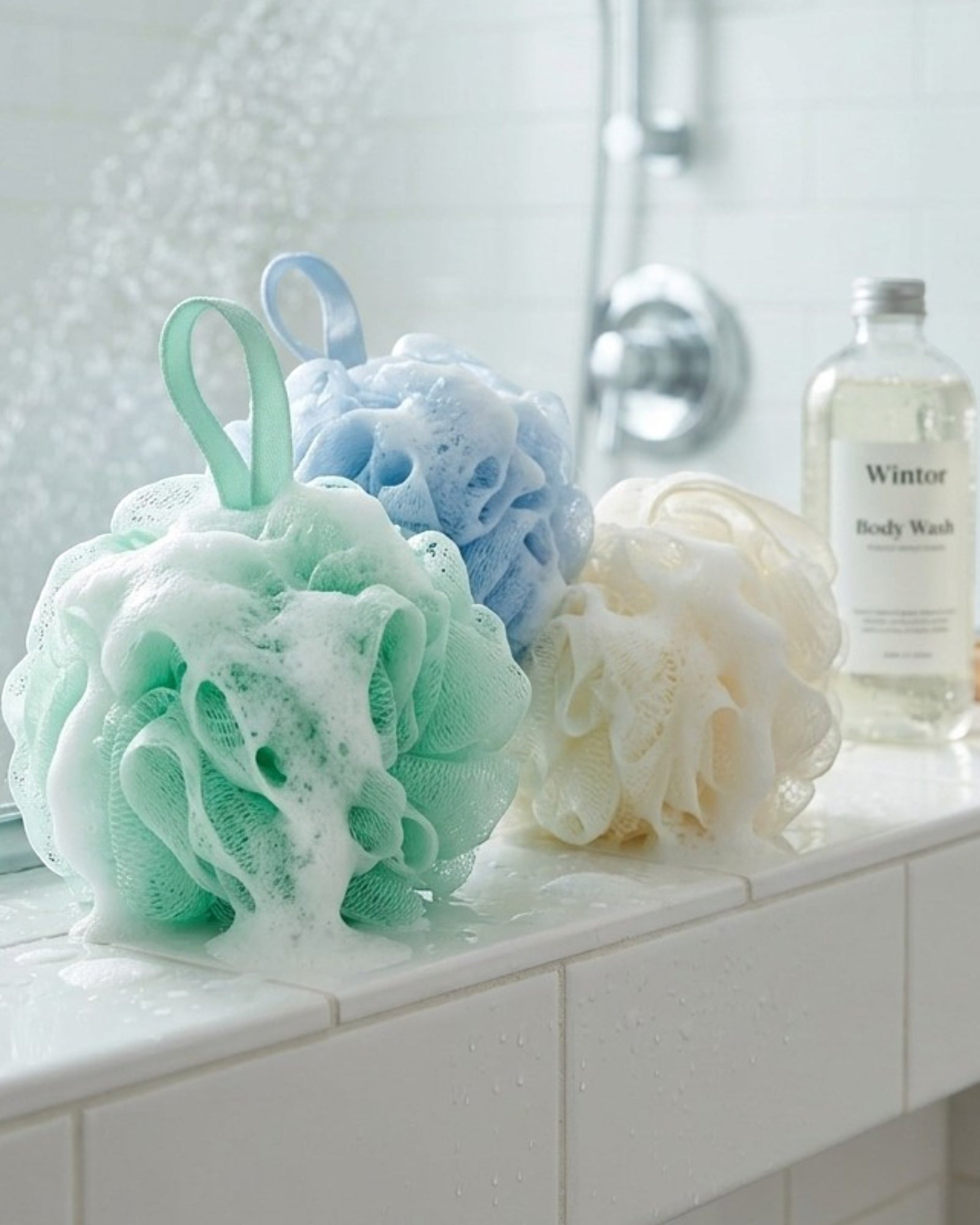 Wintor Gentle Mesh Bath Loofah Multipack