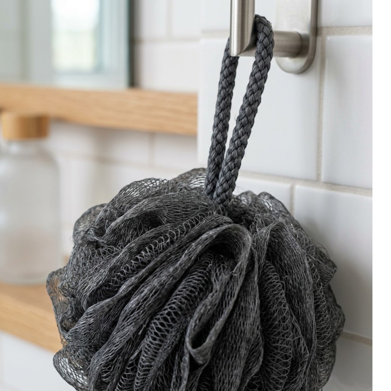 Wintor Charcoal Infused Exfoliating Shower Sponge