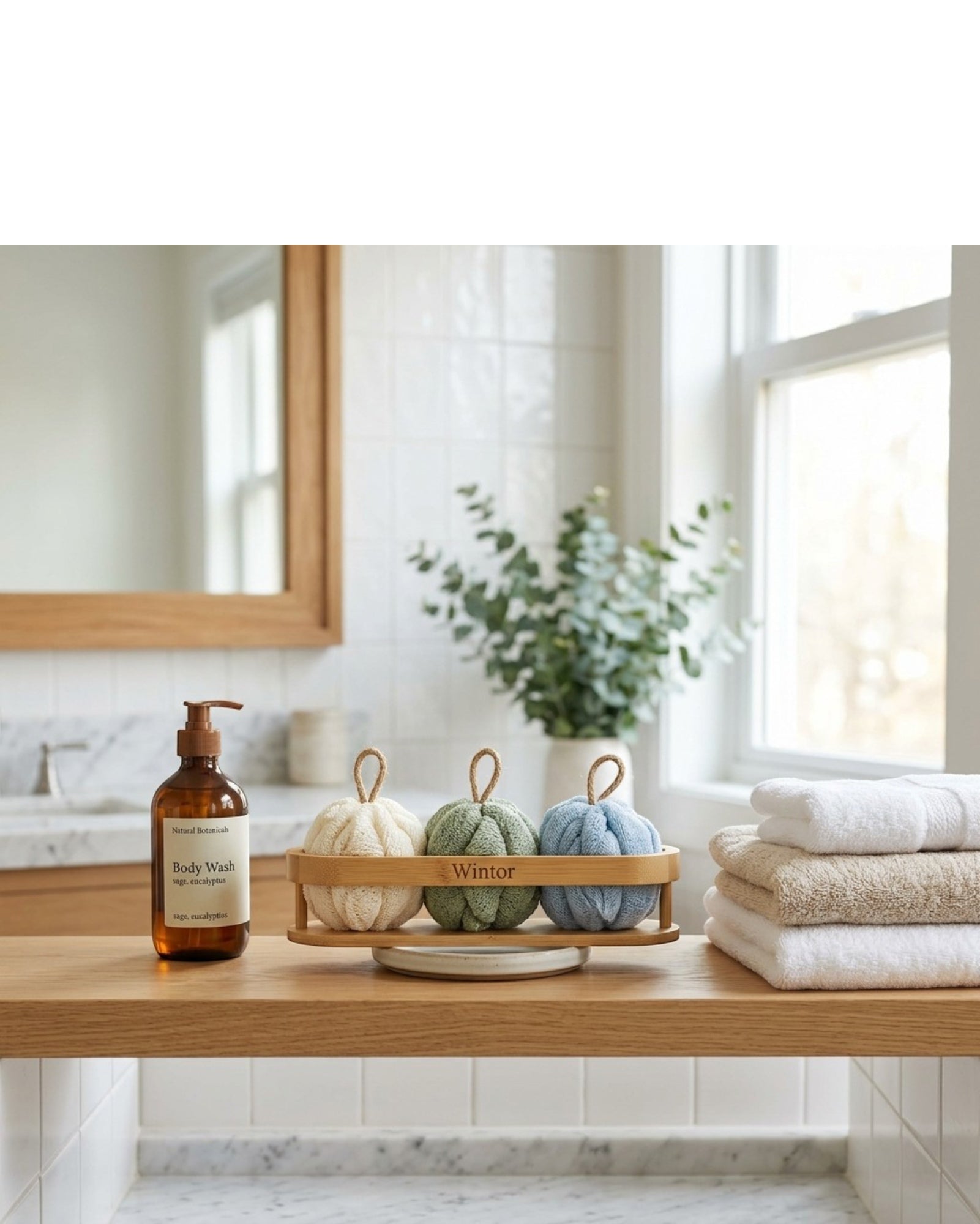 Wintor Quick-Dry Body Scrub Bath Ball Set