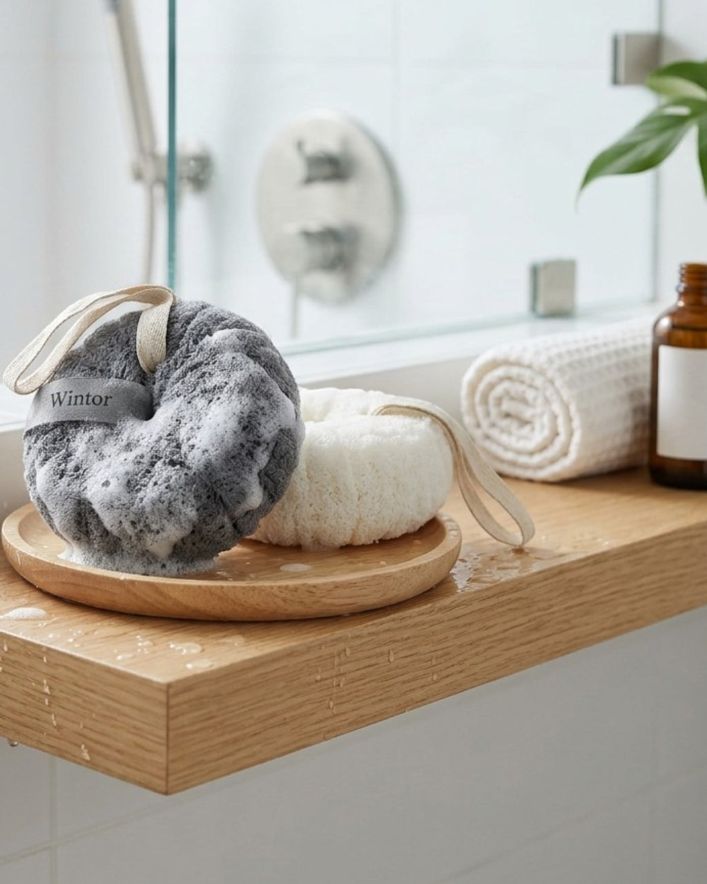 Wintor Quick-Dry Body Scrub Bath Ball Set