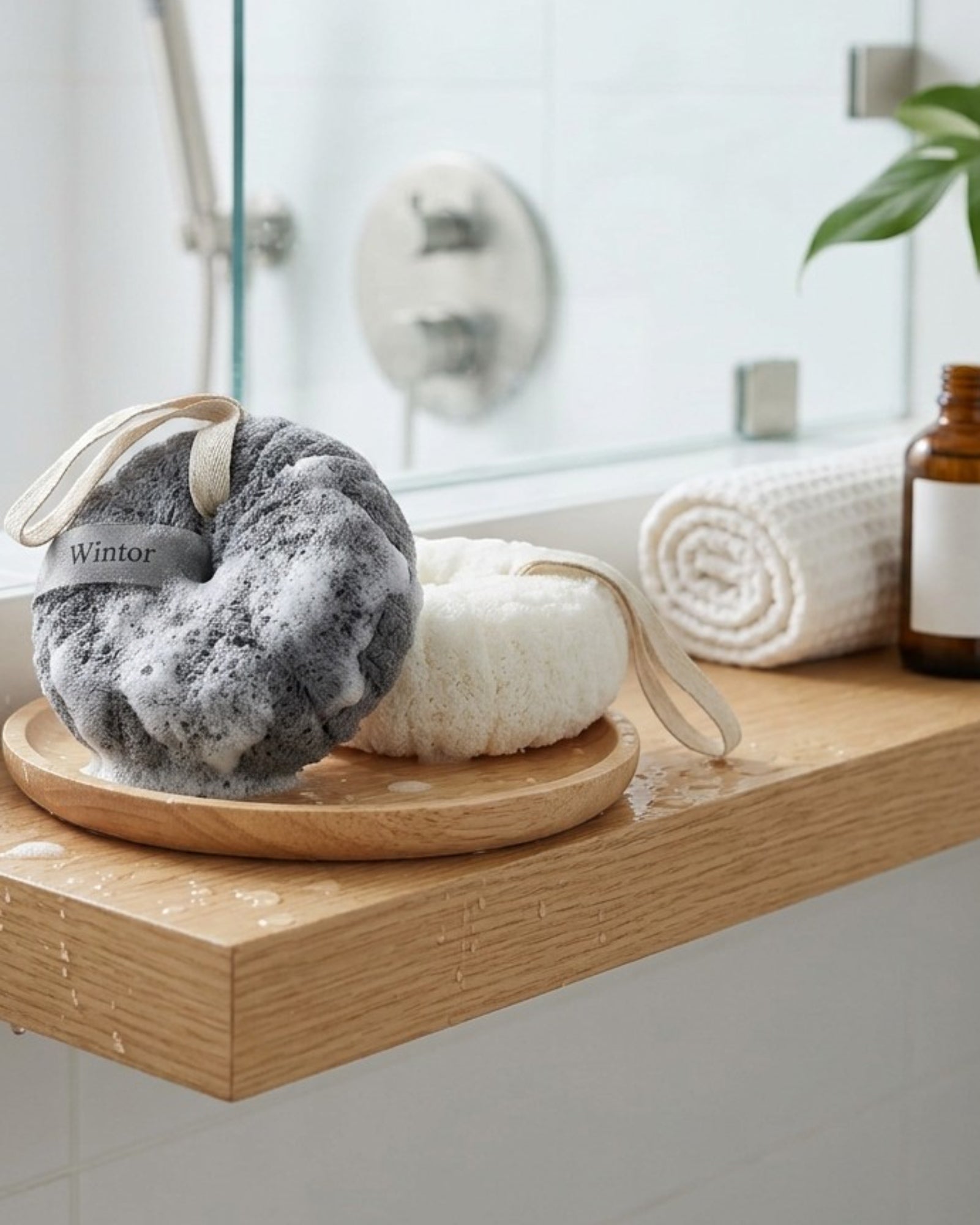 Wintor Quick-Dry Body Scrub Bath Ball Set