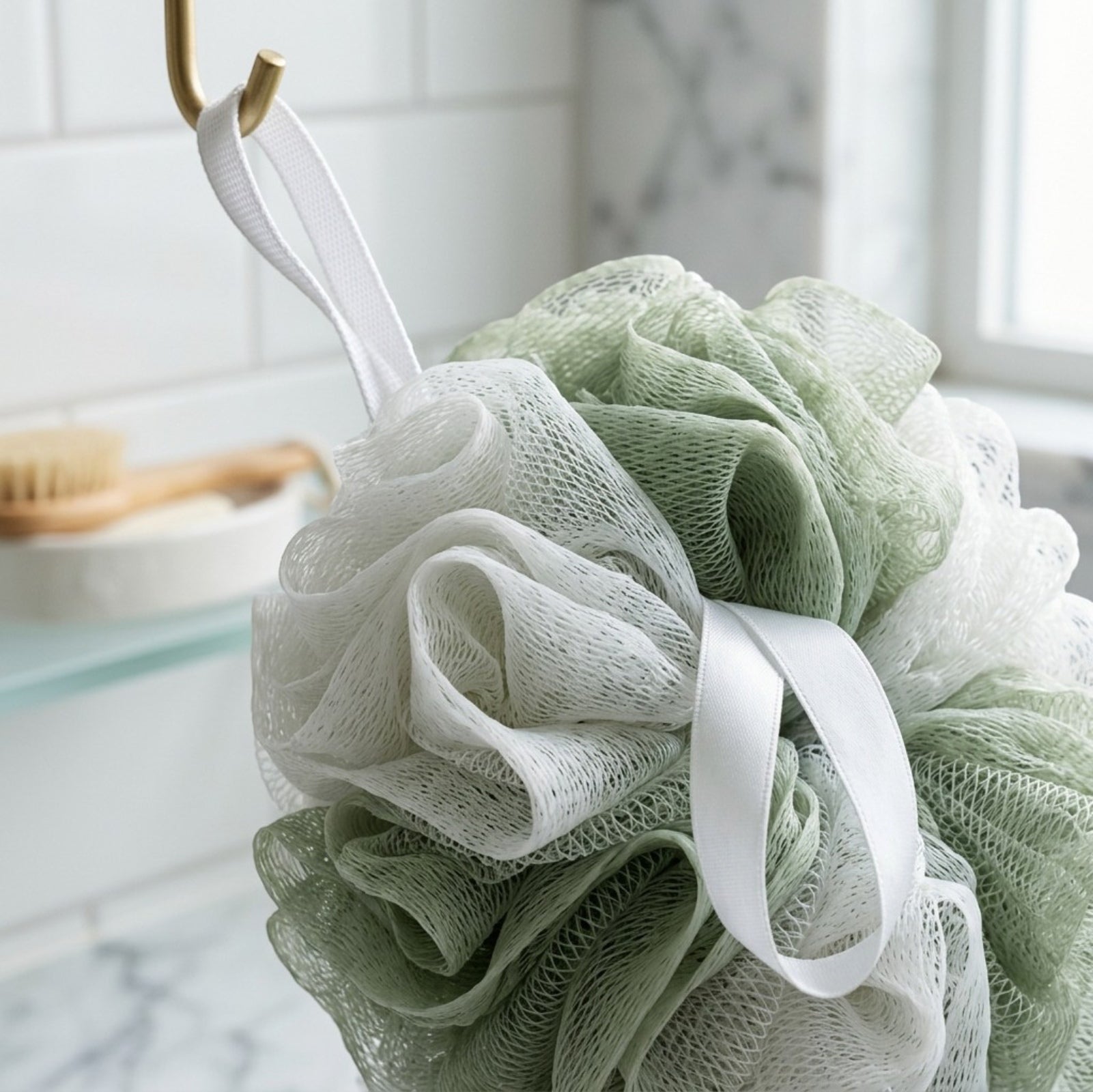 Wintor Travel-Friendly Compact Shower Pouf Bundle
